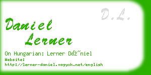 daniel lerner business card